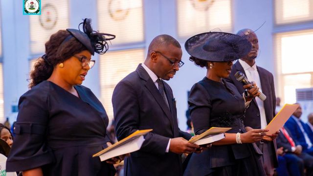 Gov Okpebholo swears in three judges rejected by Obaseki