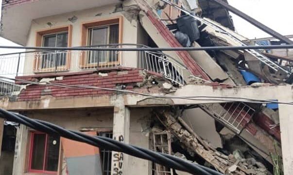 Two-storey structure collapses in Lagos community during heavy downpour