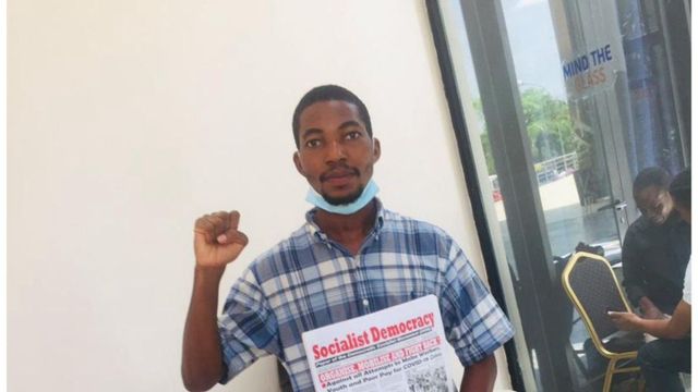 #endbadgovernance protest leader Michael Lenin arrested by DSS in Abuja