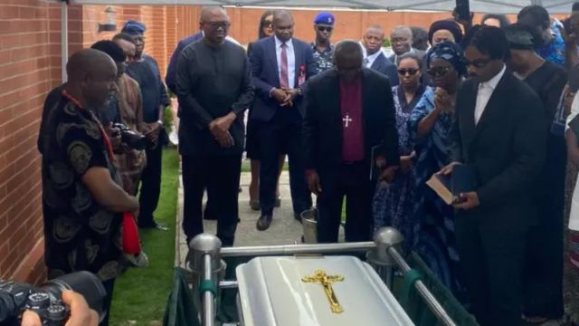 Peter Obi in attendance as Onyeka Onwenu was laid to rest