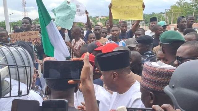 Day 3 ;Protest in Adamawa continue, while Governor Fintiri calls on Tinubu to revise policies