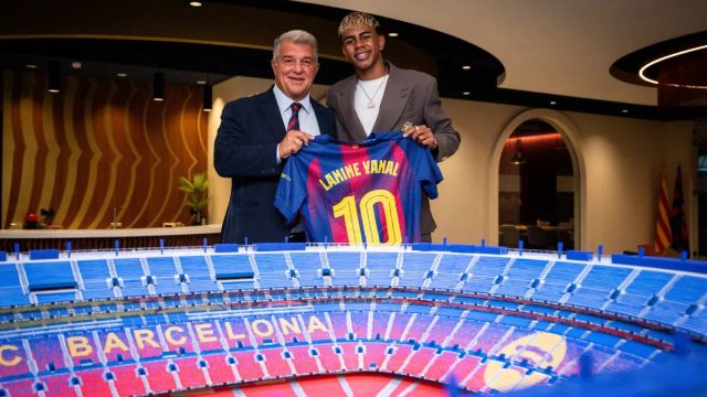 Lamine Yamal takes over Barcelona’s iconic number 10 shirt, vows to forge his own path