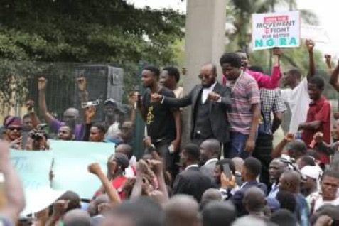 Day 2: Protesters assemble at Fawehinmi park under tight security