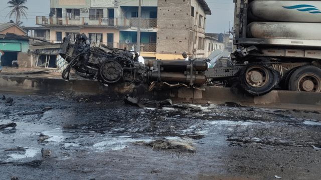 Gas tanker explosion claims one life in Abeokuta, as Abiodun sympathises with victims