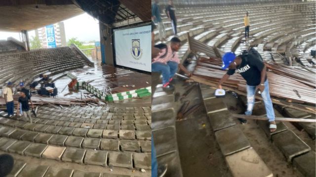 OAU students injured as Amphitheater ceiling collapses on students