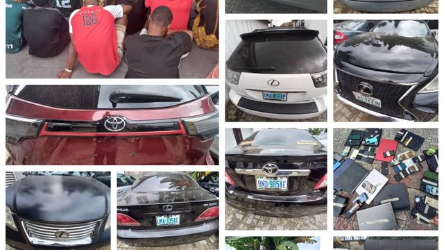 48 suspected internet fraudsters apprehended In Abia, cars and phones worth hundreds of millions seized