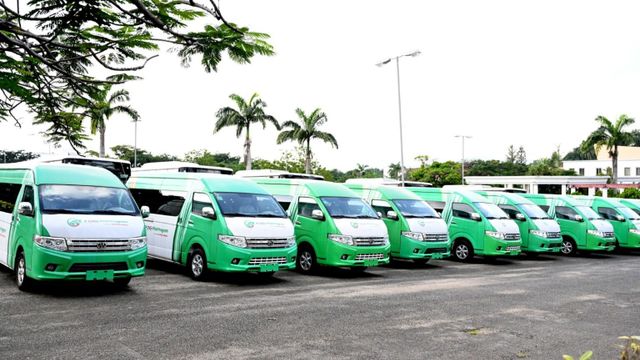 FG hands over 64 CNG buses to labour unions, NANS