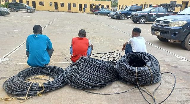 NSCDC arrests three for illegal mining, cable theft