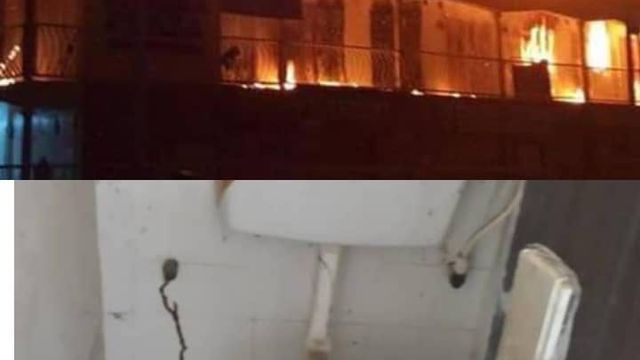 Fire razes school to ashes