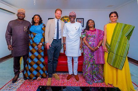 Sanwo-Olu welcomes Prince Harry, Meghan to Lagos, hails their support for Nigeria’s military