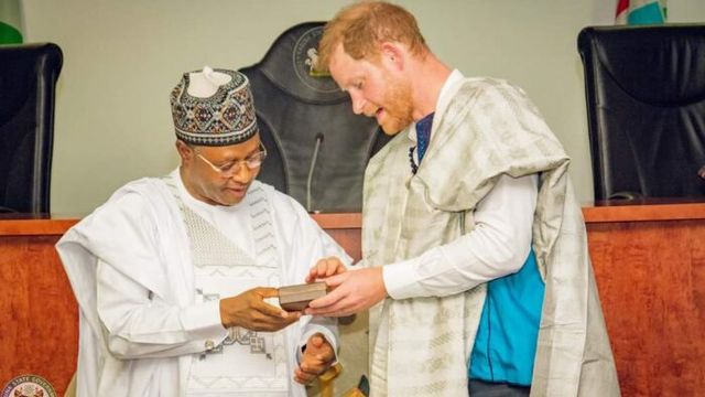 Sani receives Prince Harry, commits to bringing hope to weak, vulnerable
