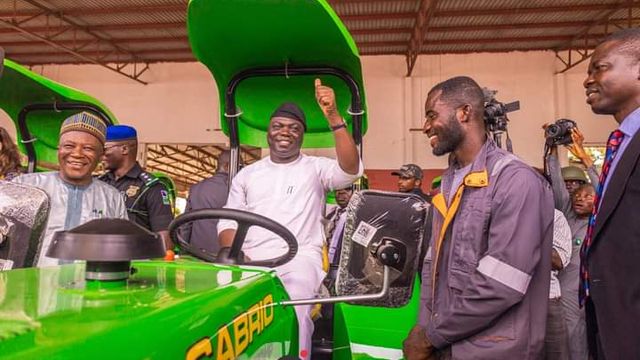 Gov. Kefas unveils 250 tractors to support farmers, train youths on usage