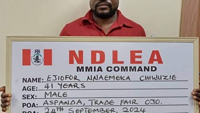 NDLEA arrests Lagos autoparts dealer for heroine trafficking