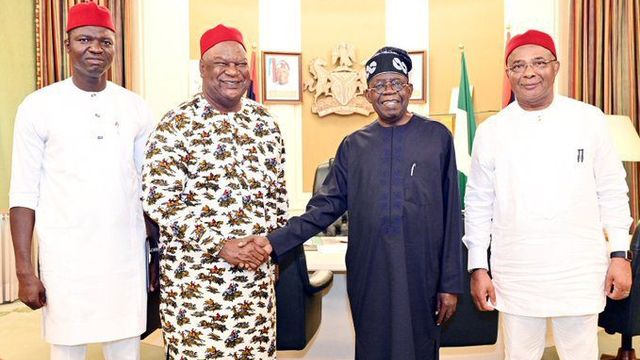 Tinubu receives ex-Senate President, Anyim, into APC