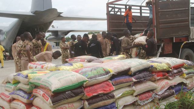 NAF airlifts aid to flood-hit Maiduguri residents