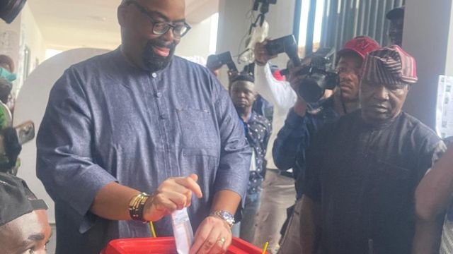 Edo election: Akpata votes in Oredo, commends voting process