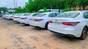 Lagos Speaker presents official vehicles to senior legislative workers