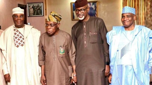 Mixed reactions as Atiku, Tambuwal, others meet Obasanjo
