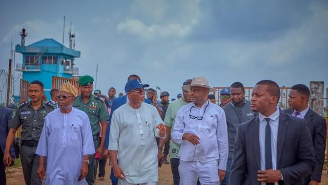 Gov Aiyedatiwa assesses damage at Akure Airport after devastating rainstorm