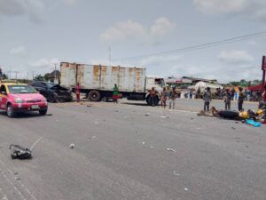 Passengers, motorcycle rider injured in accident in Ibadan