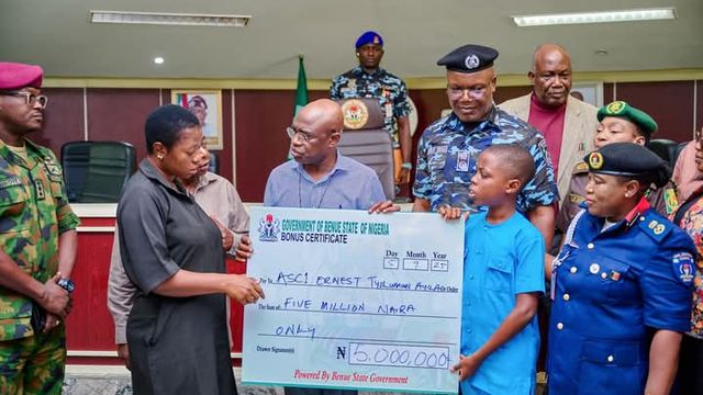Alia gifts N380m, scholarships to families of deceased security personnel