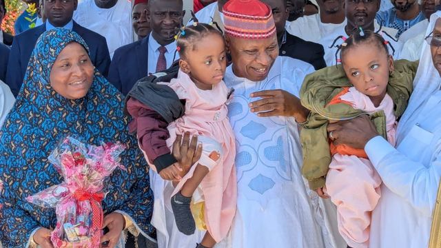 Gov Yusuf welcomes separated conjoined twins back from surgery in Saudi Arabia