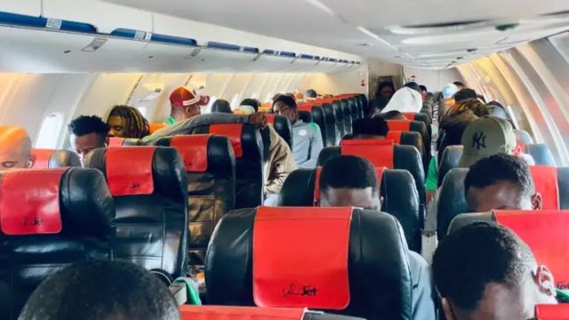 W/Cup Qualifier: Super Eagles finally arrive in Uyo after mid-air scare