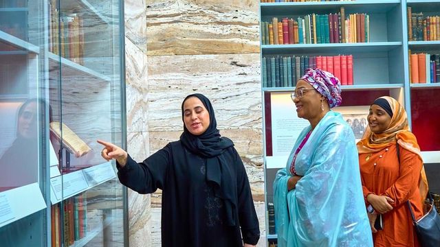 First Lady visits Qatar National Library, seeks partnership for Nigeria’s knowledge devt
