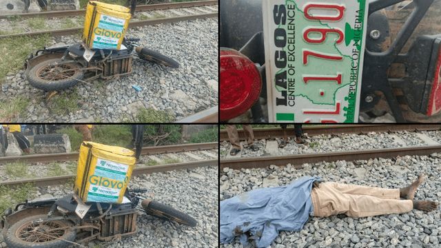 Dispatch rider dies in Lagos train crash