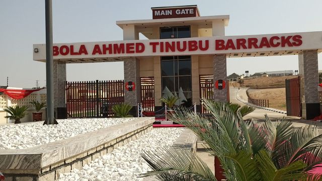 Tinubu inaugurates Bola Ahmed Tinubu Barracks in Abuja