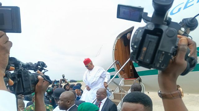 Shettima arrives Asaba to receive Gov. Oborevwori into APC fold