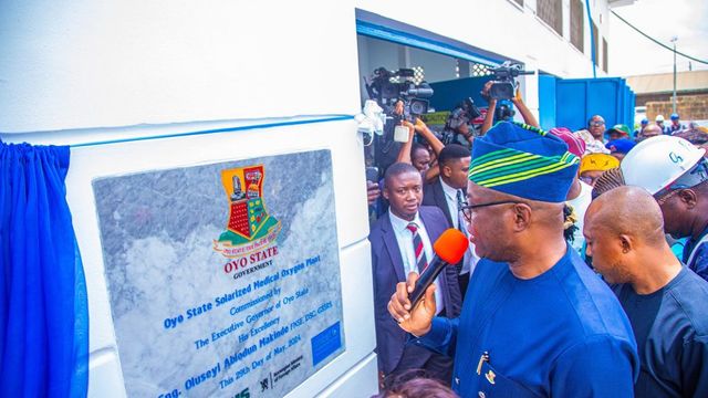 Makinde commissions first solarised Oxygen plant in Nigeria