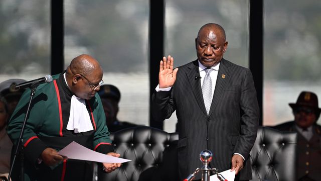 Ramaphosa takes oath of office for 2nd term as South African president