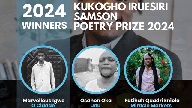 Marvellous, Osahon, Fatihah win 2024 Kukogho Iruesiri Samson Poetry Prize