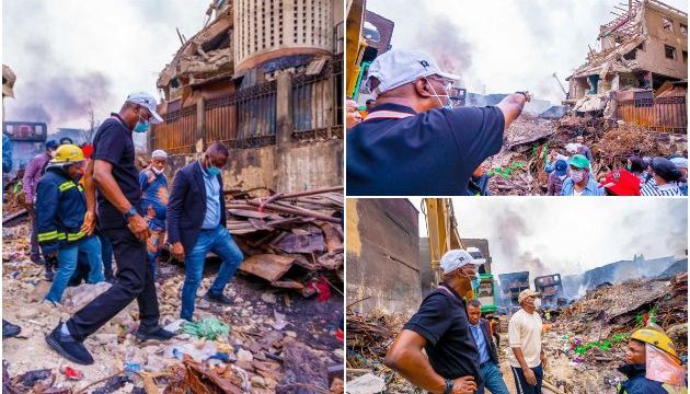 Isale Eko Descendants union Chairman visits Dosunmu market fire scene, calls for comprehensive reset of Lagos Island CBD