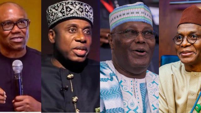 Atiku, Obi, El-Rufai, Amaechi nearing deal on new coalition platform for 2027 elections