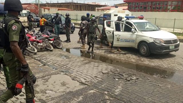 Two injured as Okada riders, Police clash in Lagos