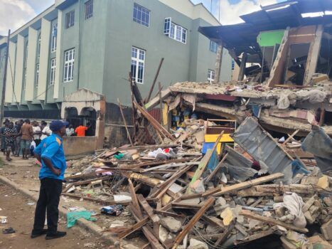 One dead, 26 rescued as two storey building collapses in Lagos