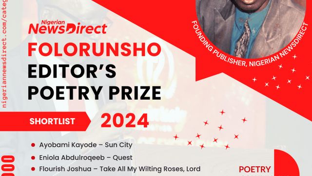 SHORTLIST: FOLORUNSHO EDITOR’S POETRY PRIZE 2024