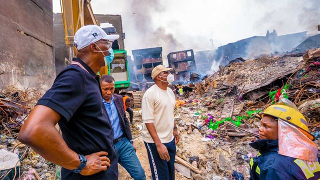 Dosunmu fire: Sanwo-Olu decries sabotage by illegal converted residential buildings to warehouses