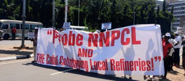 Protesters storm N’Assembly, demand Kyari’s sacking