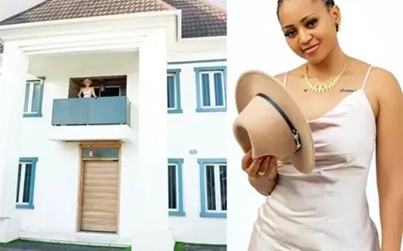 Fans react as Regina Daniel shows off new house amidst marital crisis