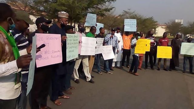 Withheld salaries: SSANU, NASU holds protest in Lokoja varsity