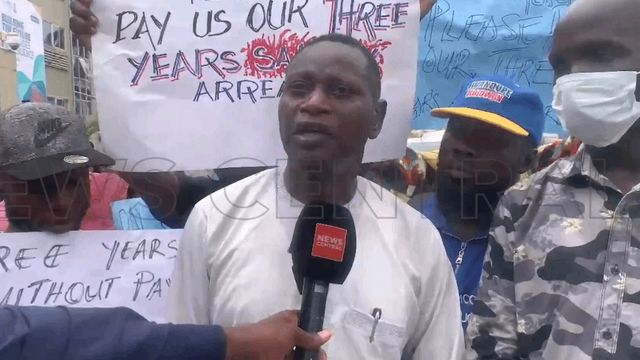 Unpaid teachers storm finance ministry over three-year salary arrears