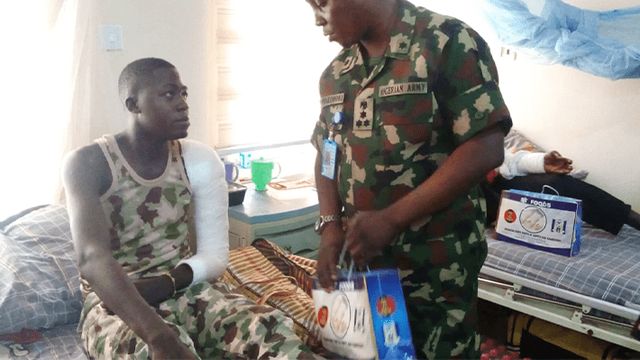 Eid-el Kabir: COAS celebrates with wounded soldiers in Kaduna