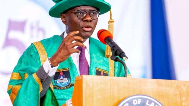 Sanwo-Olu awards N10m to LASU’s best-graduating student