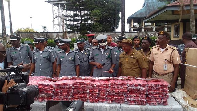 Customs hands over seized illicit drugs to NDLEA in Rivers