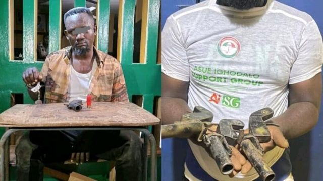 Edo Guber: Police arrest two political thugs, recover firearms
