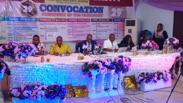 EKSU Convocation: 200 bags first class as eksu confers honorary degrees on Bamidele, Adedeji, Mansur
