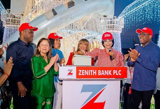 Zenith Bank lights up Ajose Adeogun for Christmas